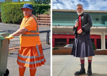 Tämä on vuoden 2024 uusi trendi: Miehet pukeutuvat hameisiin.