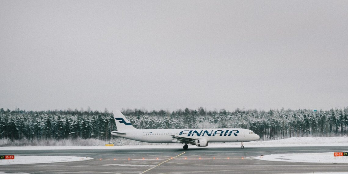 passenger plane on runway